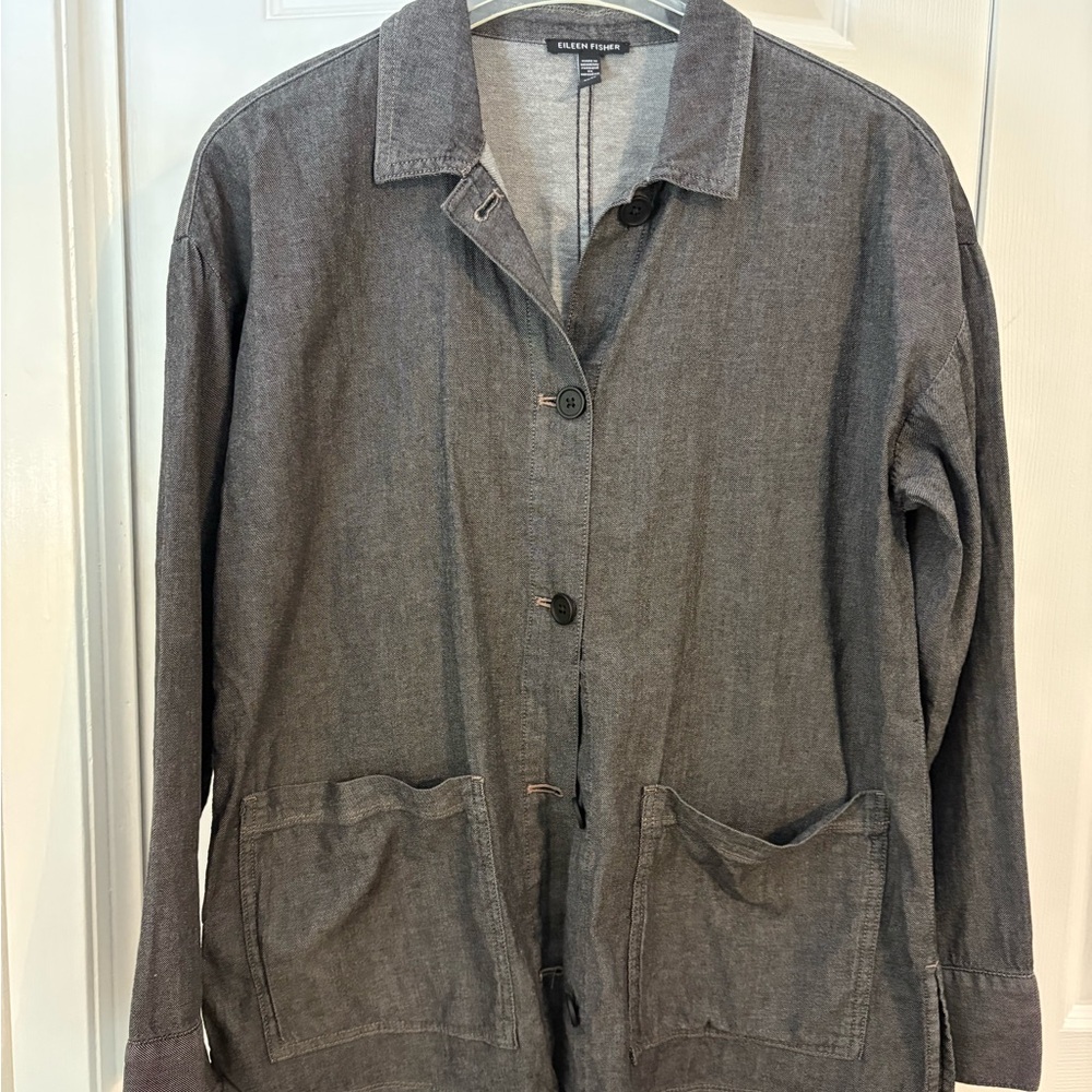 Eileen Fisher Women's Charcoal Utility Jacket
